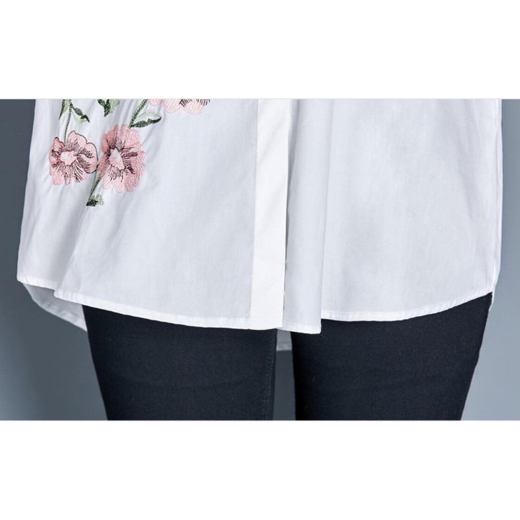 Áo thun nữ tay dài thêu hoạ tiết | BigBuy360 - bigbuy360.vn