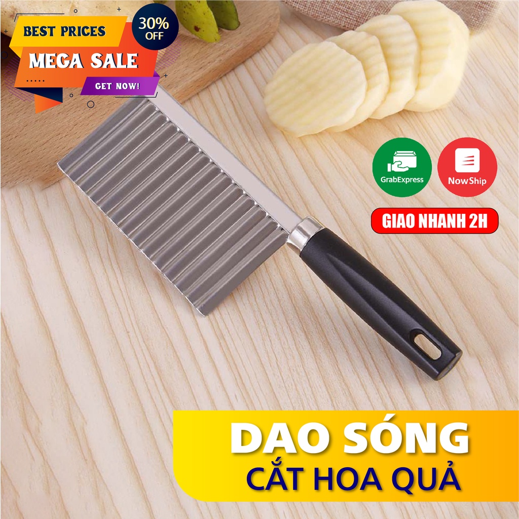 Dao cắt rau củ quả lượn sóng cầm tay