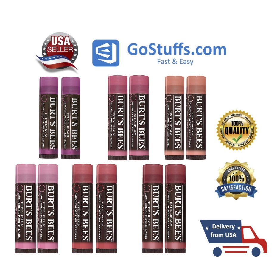 Son Dưỡng Burt's Bees Tinted Lip Balm 100% Tự Nhiên