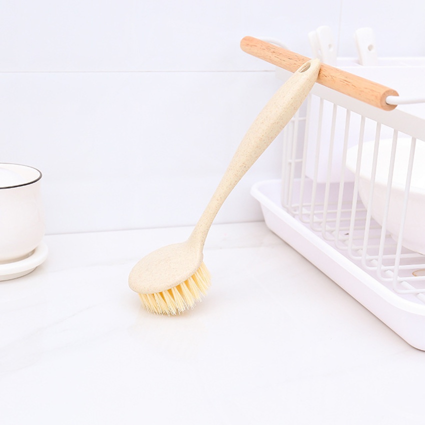 Bàn Chải Chà Rửa Xoong Nồi Với Tay Cầm Dài Thoải Mái Tiện Dụng