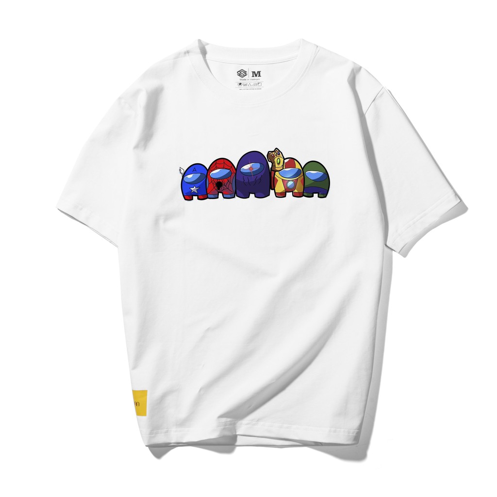 Áo thun Among us Avengers SGES form tay lỡ dáng rộng unisex nam nữ | BigBuy360 - bigbuy360.vn