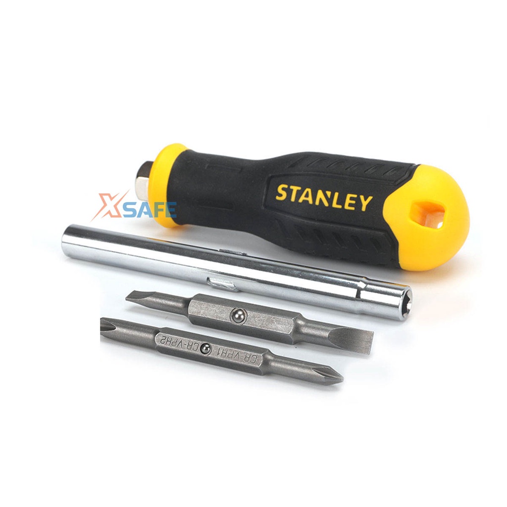 Bộ tua vít đa năng 6 đầu STANLEY STHT68012-8 Tua vít thép hợp kim Chrome Vanadium, cán nhựa, cao su bền đẹp