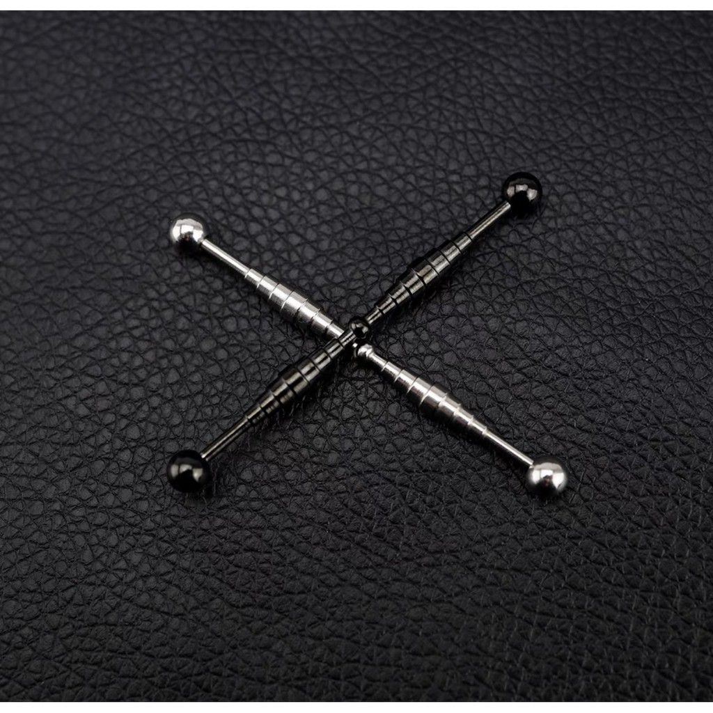 khuyên indus họa tiết cá tính - khuyên thép ko gỉ