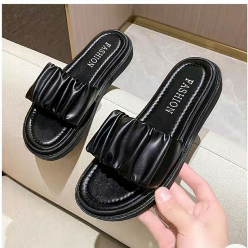 Dép Nữ Quai Ngang Dép Bánh Mì Siêu Hót Xinh Xắn Đế PU 3P Xịn Cực Nhẹ Êm Chân Da Mềm