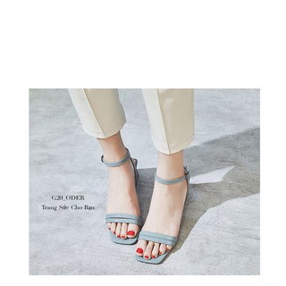 Sandal G20 oder quai mảnh gót vuông thời trang