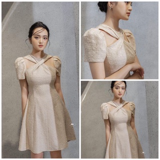 Đầm soắn ngực thiết kế sang trọng dự tiệc