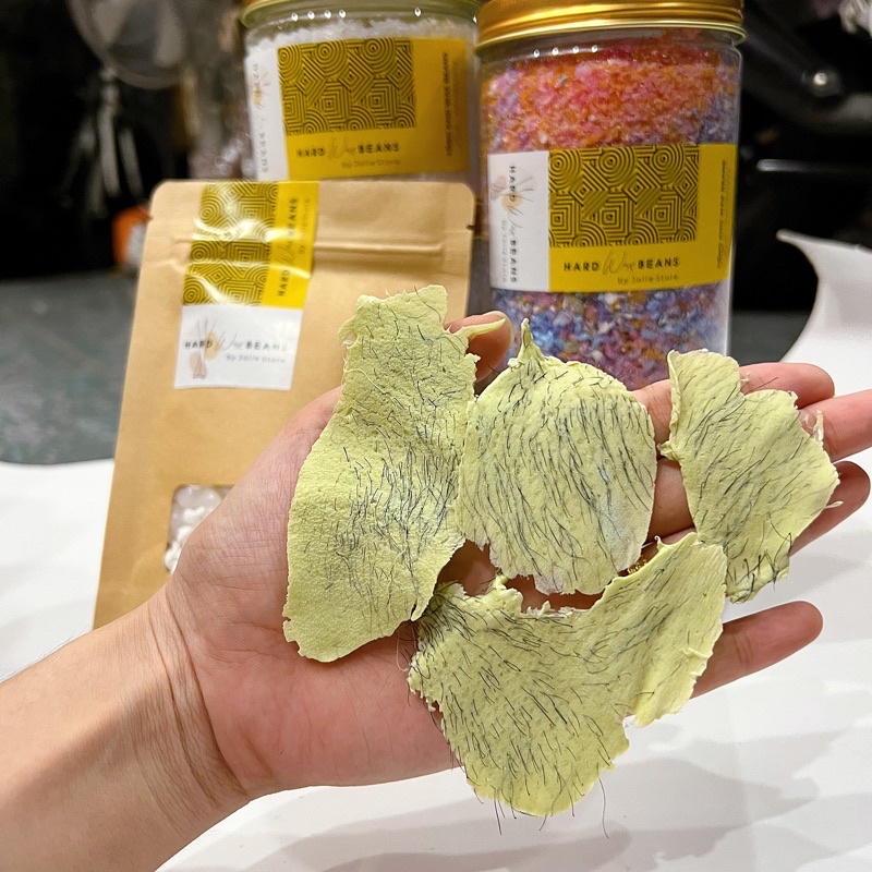 Sáp wax lông hạt đậu, sáp vụn wax nóng hard wax beans loại vụn dòng sáp dừa và sáp trong cao cấp