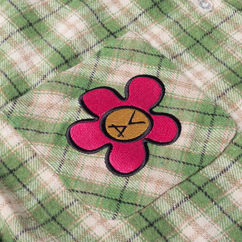 Áo Dico Love Flannel Jacket - Green
