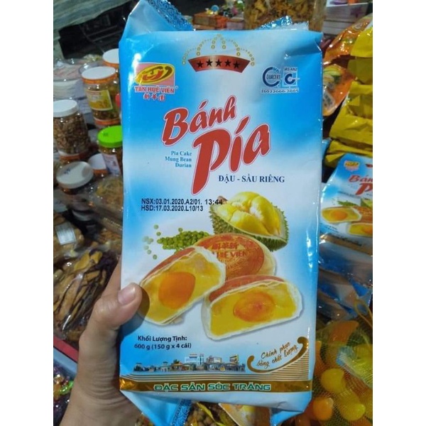 Bánh Pía Đậu Sẩu Riêng Tân Huê Viên 600g