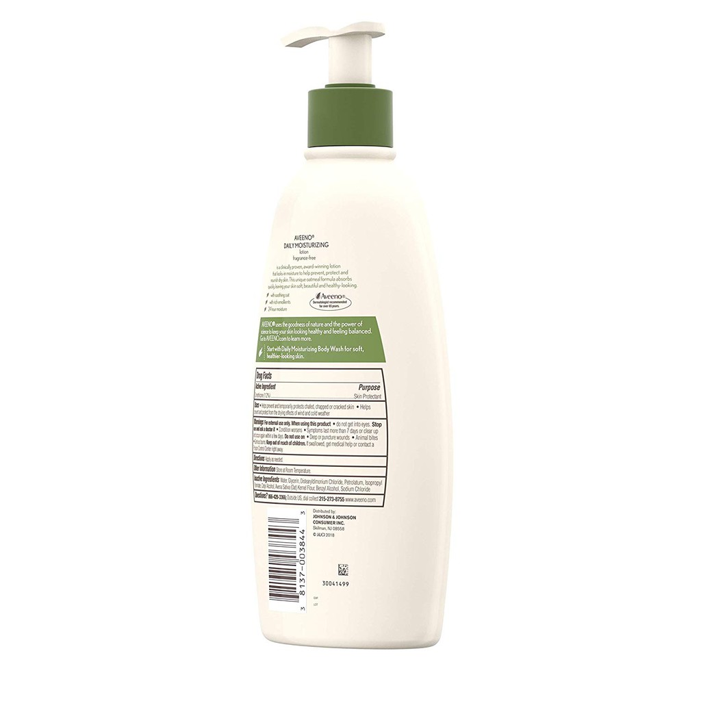 [HSD 09-2023] Sữa dưỡng thể Aveeno Daily Moisturizing Lotion For Dry Skin 532ml