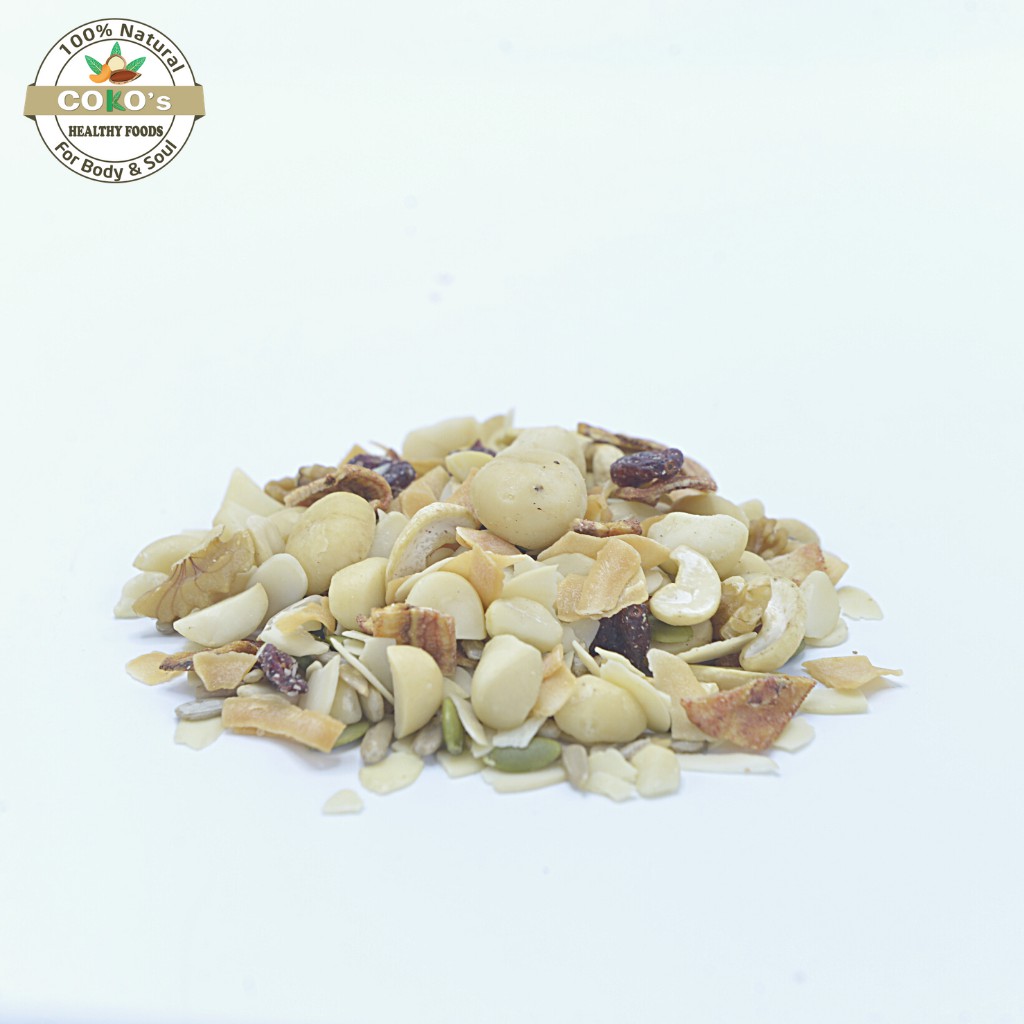 Ngũ Cốc Granola Super Nutty Siêu Hạt Gói 50gr COKO'S FOOD, Ngũ Cốc Dinh Dưỡng Bồi Bổ Cơ Thể