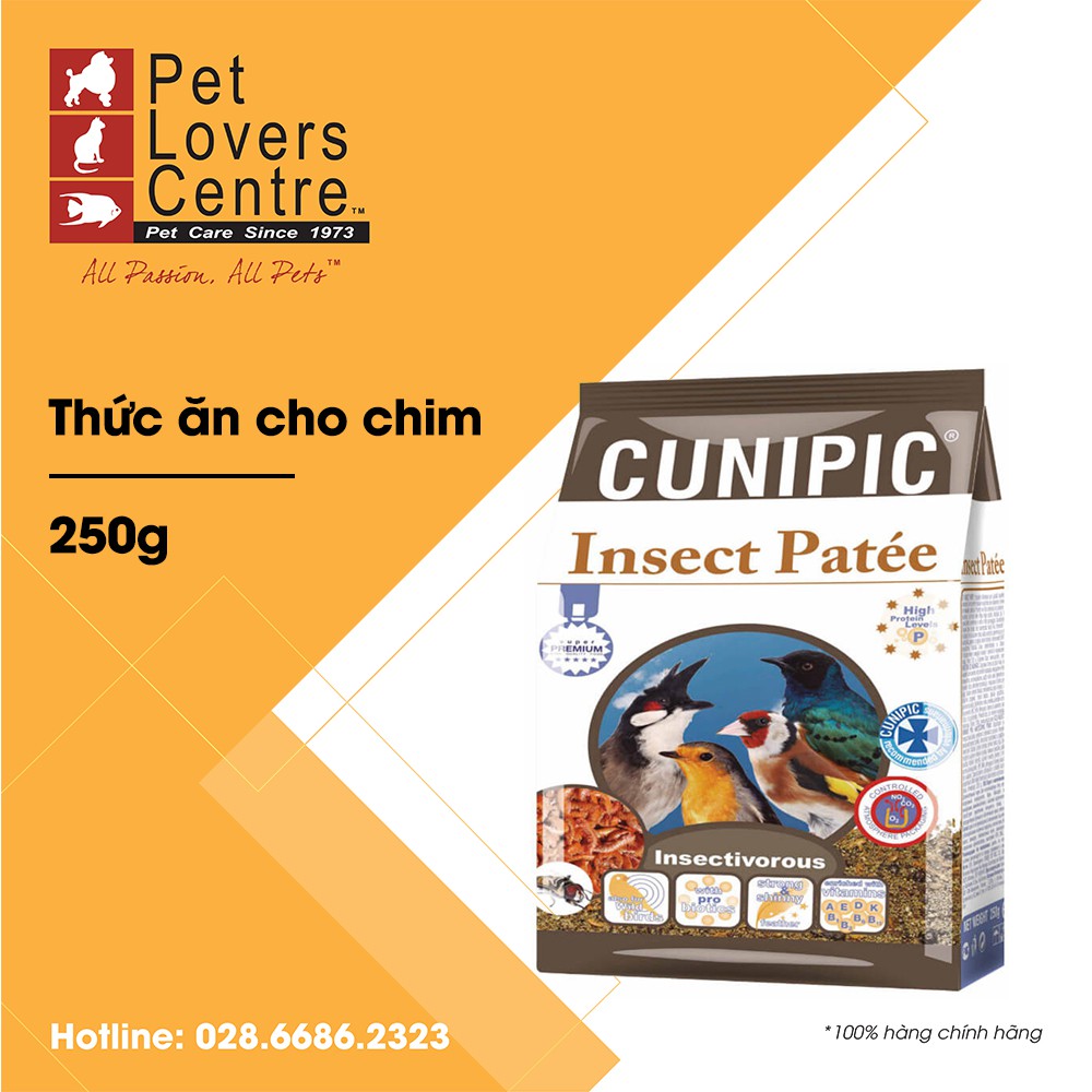 Thức ăn cho chim CUNIPIC  INSECT PATEE INSECTIVOROUS 250g