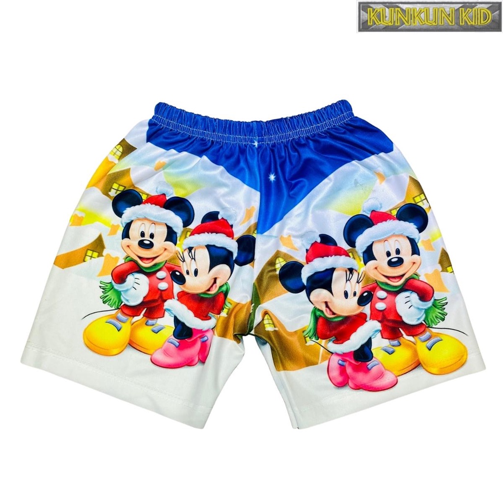 Đồ Bộ Tay Ngắn Thun Lạnh In Hình 3D Hoạt Hình Mickey Mouse Cho Bé Trai và Bé Gái Từ 10kg-60kg Kunkun Kid TP373