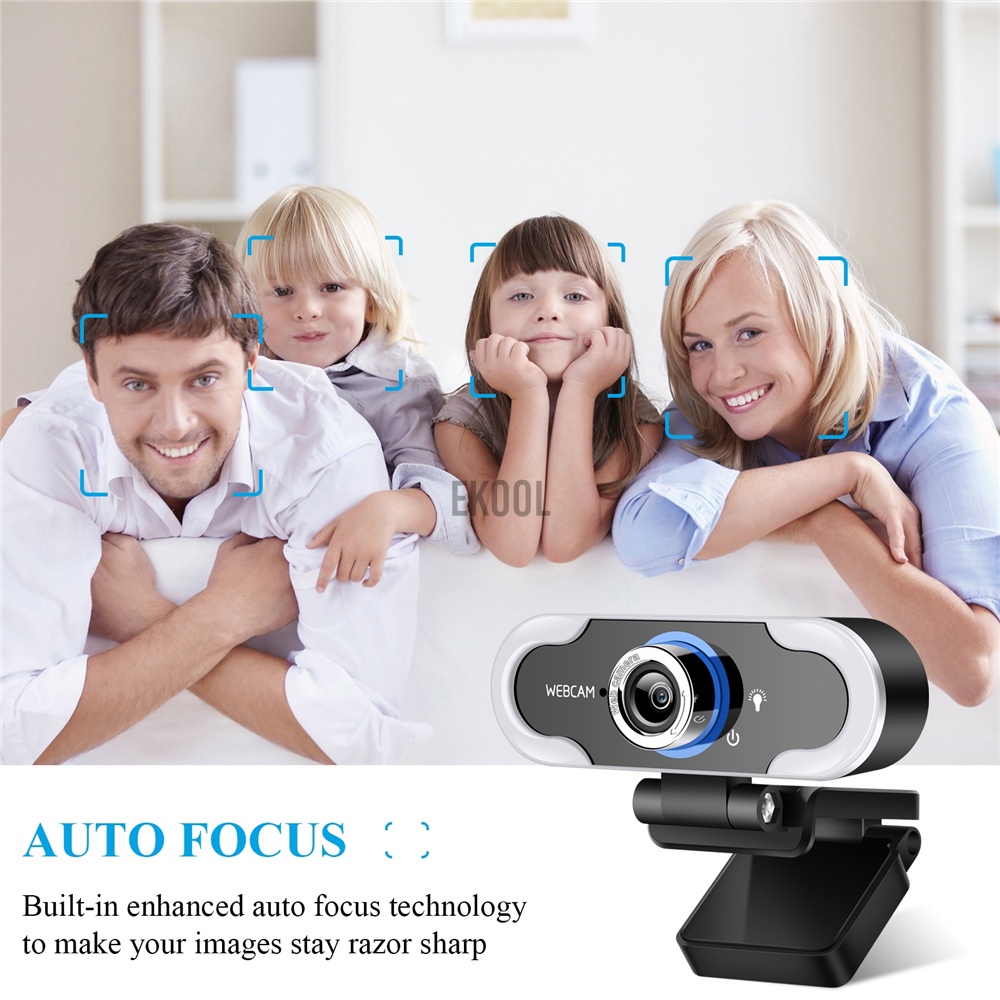 Webcam 1080p / 2k Usb Góc 90 Độ Tự Động Lấy Nét Kèm Micro Tiện Dụng | BigBuy360 - bigbuy360.vn