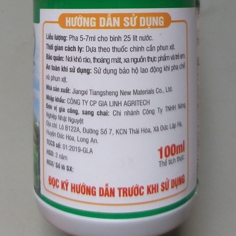 Chất bám dính siêu trợ lực 100ml, loang trải, thấm sâu, lưu dẫn, mở khí khổng lá