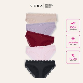 Combo 5 quần lót VERA thun lạnh phối ren - 0346