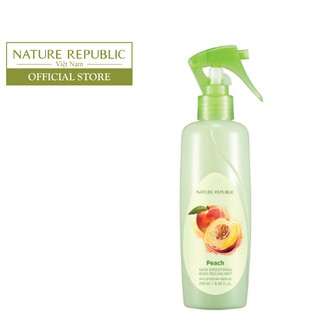 Xịt tẩy da chết chiết xuất đào Nature Republic Skin Smoothing Body Peeling Mist Peach 250ml