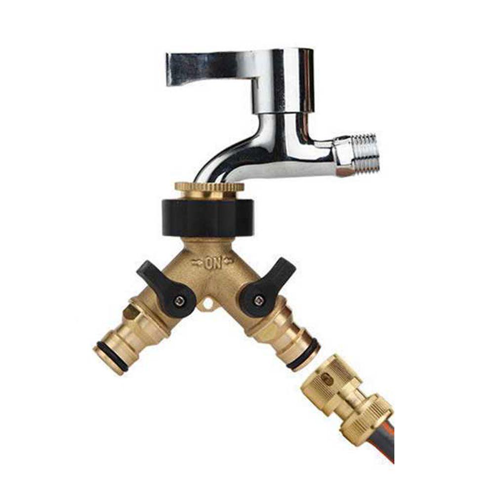 Van Nối Ống Nước Tưới Cây 1 Đầu Bằng Đồng Thau