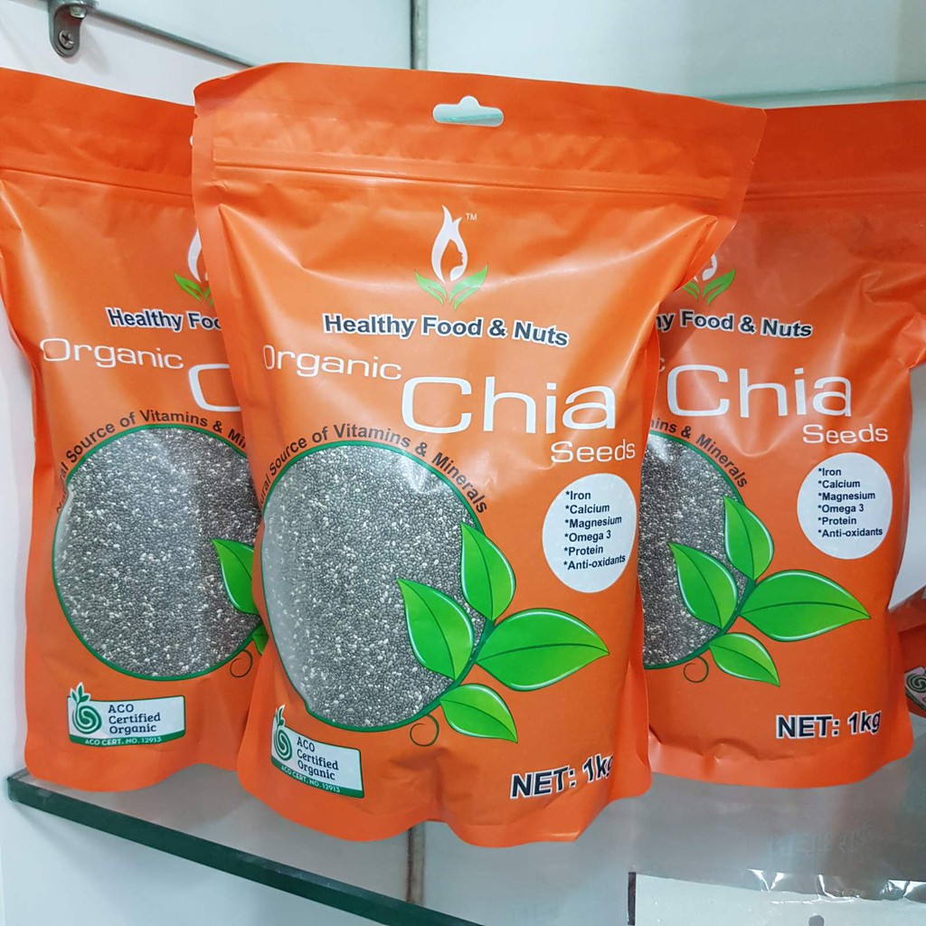 [DATE 07/2022] Chia đen hữu cơ Úc Morlife Black Chia Seeds Certified Organic 1kg