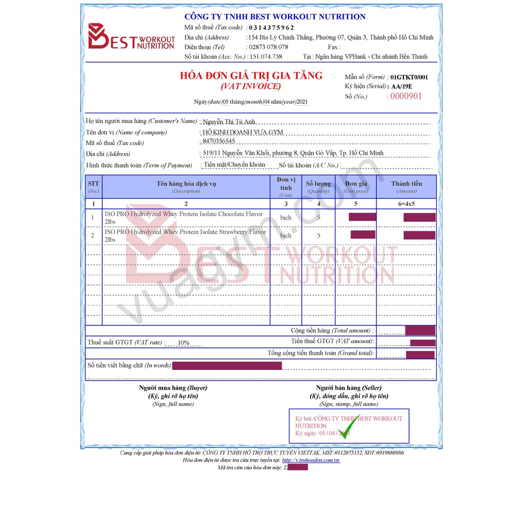 Bột Dinh Dưỡng VitaXtrong - ISO-PRO  - Tăng Cơ Giảm Mỡ, Hỗ Trợ Phục Hồi Cơ Bắp, Chính Hãng