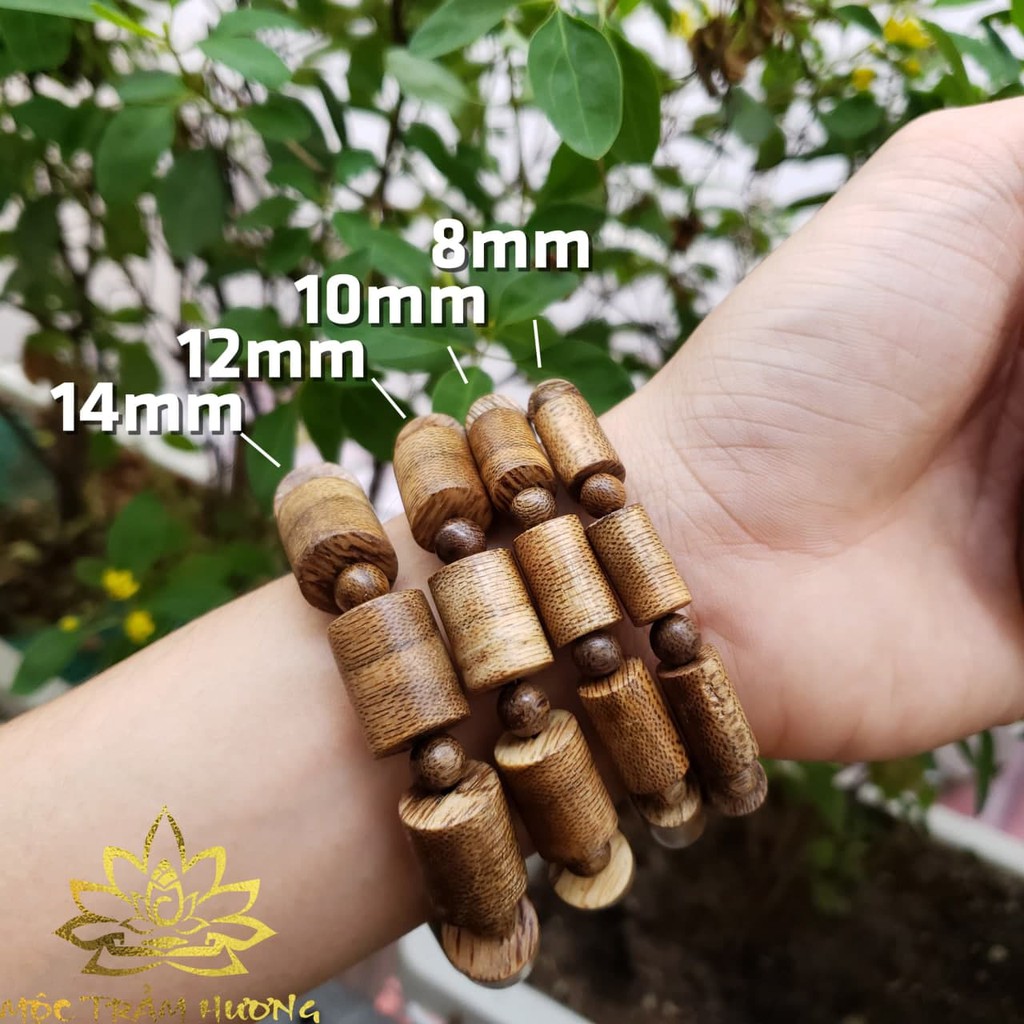 Vòng Tay Trầm Hương MTH JEWELRY Trụ Trúc 12mm Trầm Tốc Việt Tự Nhiên - Phong Thủy - Chính Hãng