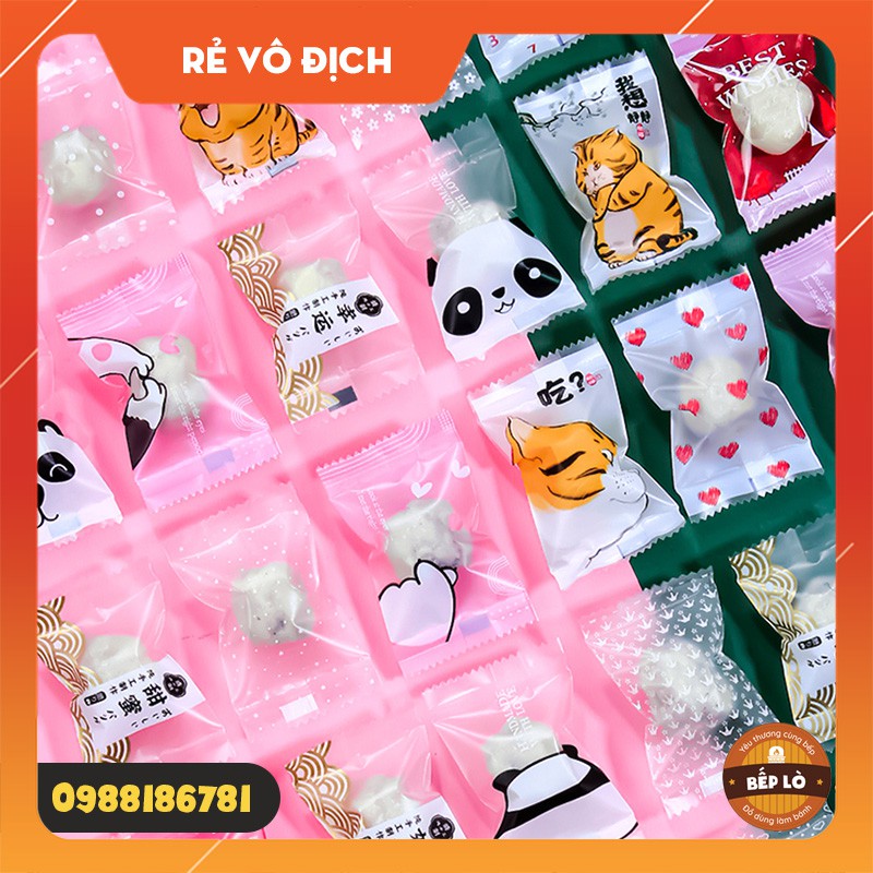 Túi đựng Kẹo Sữa Bánh Đồng Tiền Bánh Quy đủ mẫu SIÊU ĐẸP SIÊU DỄ THƯƠNG - set 100 túi