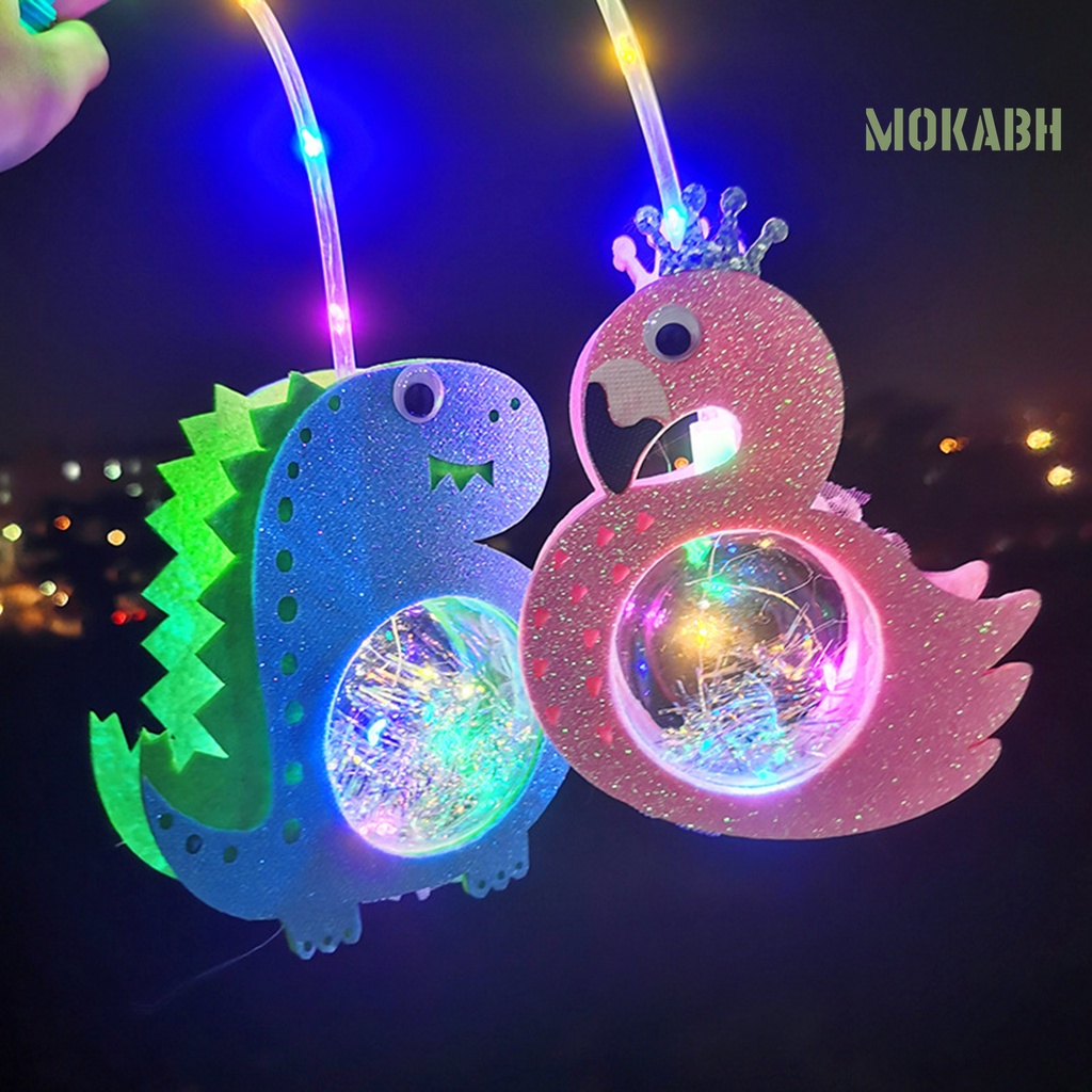 Lồng Đèn LED Ba Chế Độ Họa Tiết Động Vật Hoạt Hình Trang Trí Lễ Hội Cho Bé