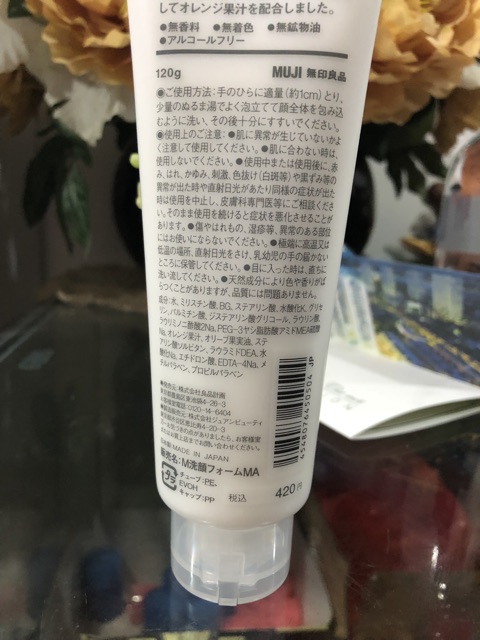 Sữa rửa mặt Muji Face soap 120g chính hãng hàng Nhật