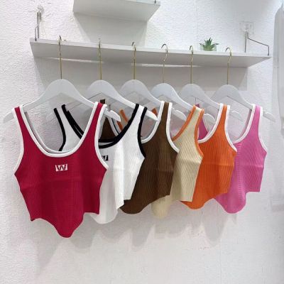 「MANSA」Áo Hai Dây Có Mút Đệm Ngực Thời Trang Mùa Hè Ngọt Ngào Cho Nữ