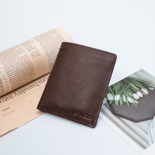 Ví đứng nam da bò thật 100% VD02 - Bảo hành 3 năm [Tặng 01 đôi lót giày]