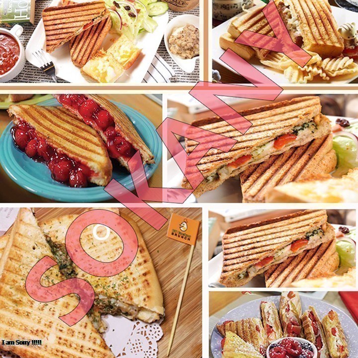 Máy Nướng Bánh Mì Sandwich, Máy Kẹp Nướng Thịt Đa Năng SOKANY