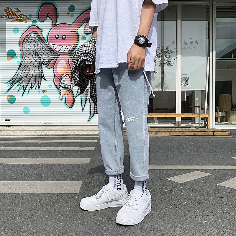 NEW Men's Fashion Long Jeans