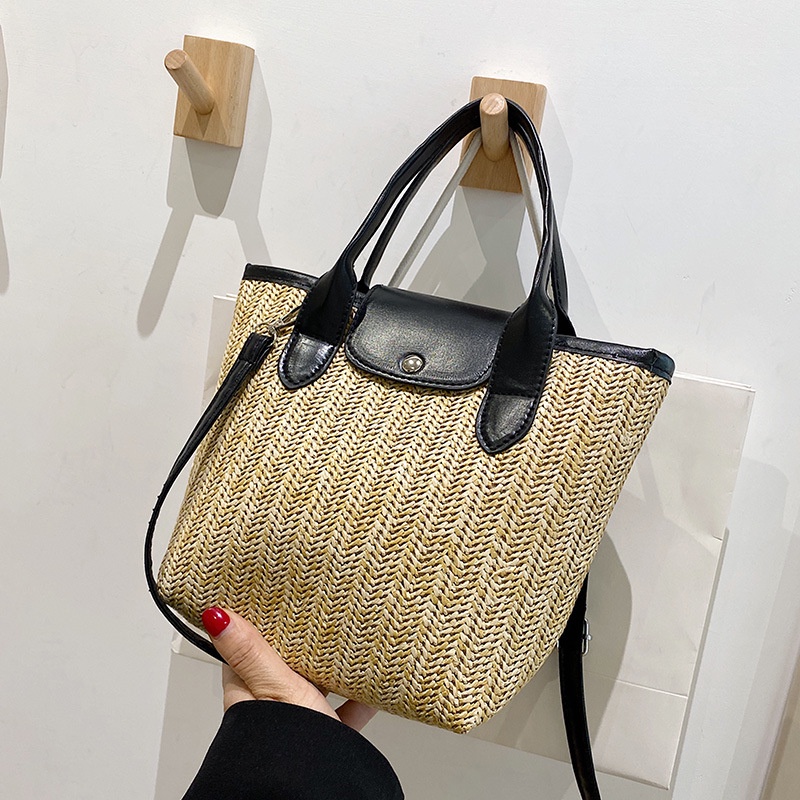 Túi Cói Đeo Vai Thiết Kế Mới Sức Chứa Lớn 2022 Thời Trang Cho Nữ