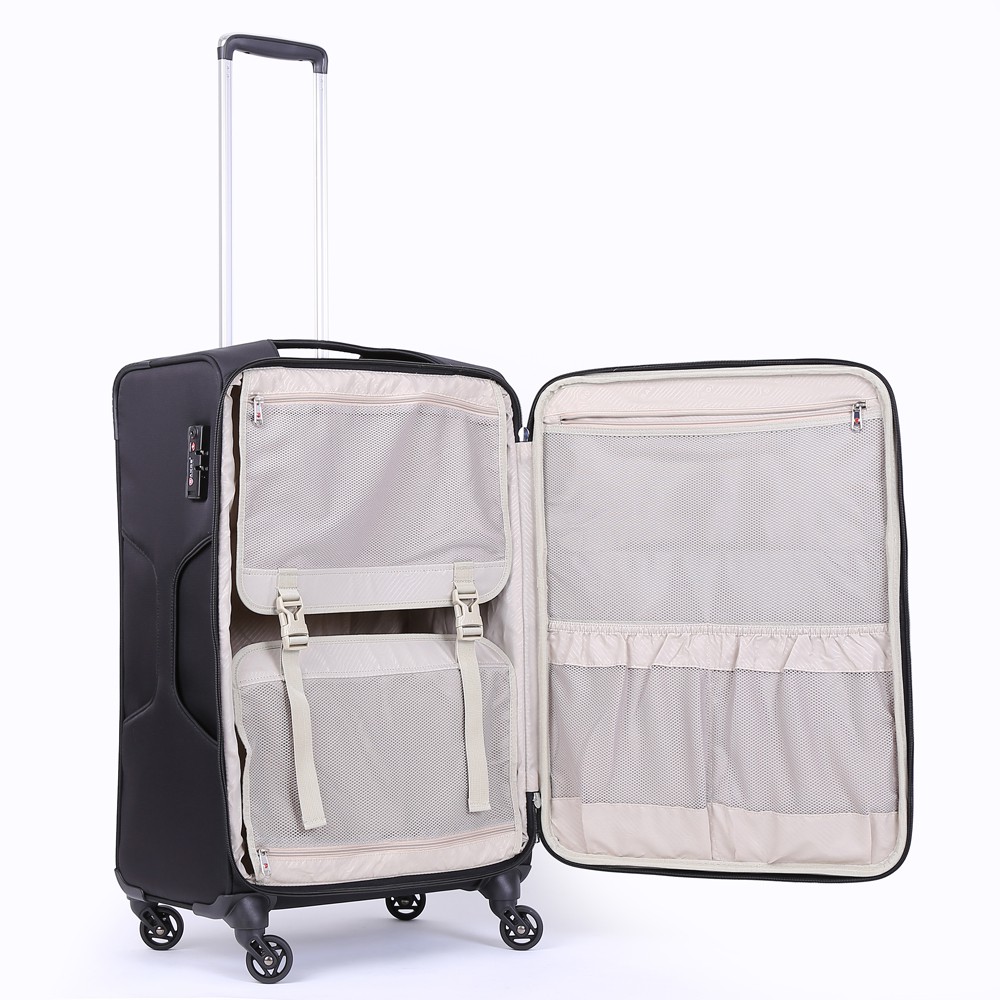 Vali Kéo Vải Du Lịch SAKOS  ELITE 6 - Size M (26inch)/ Ký Gửi (Trung) - Khóa TSA - Chống Thấm, Trượt Nước