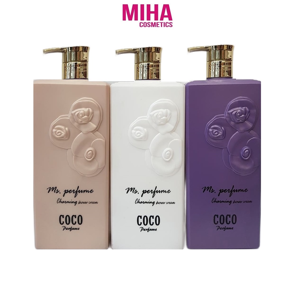 Sữa Tắm Trắng Da COCO PERFUME CHARMING SHOWER CREAM 800ml