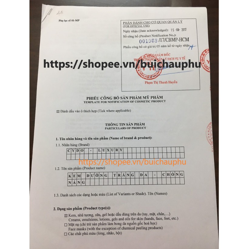 Kem cydo 12g dưỡng da mặt