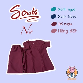 Áo phòng mổ - áo bác sĩ - scrubs cao cấp nữ