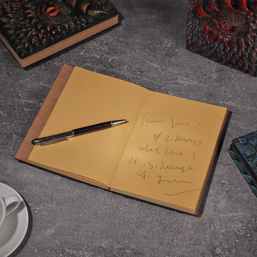 Sổ Tay Khổ A5 Bìa Hình Rồng 3D Màu Đỏ Dễ Thương