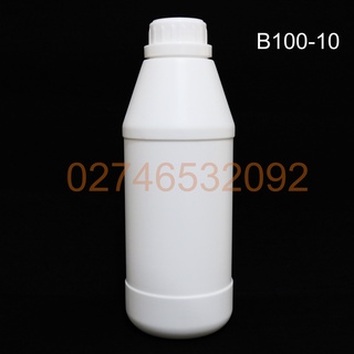 Chai Nhựa Trắng Đục 1000mL HPDE Mã B100-10 Nắp Vặn Thân Xéo Siêu Xinh
