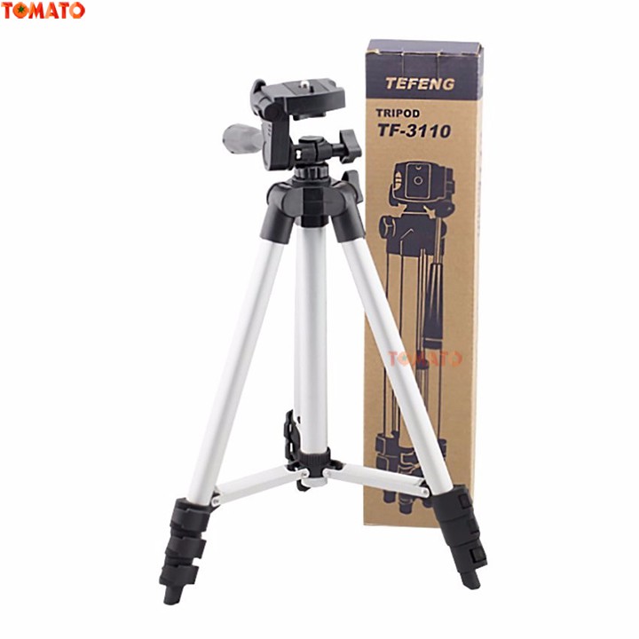 Gậy Tripod 3 chân 3110 + Kẹp điện thoại, Có Remote Bluetooth chụp ảnh,Giá Đỡ Điện Thoại 3110 - Phụ Kiện Tomato