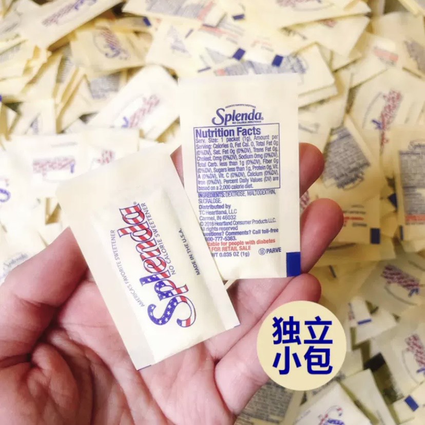 [Hộp 1200 gói] Đường ăn kiêng 0 calo Splenda của Mỹ cho người bệnh tiểu đường, ăn kiêng, giảm cân