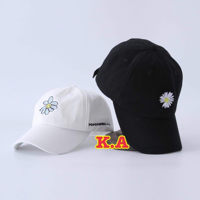 Mũ lưỡi trai thêu hoa cúc KAN0220
