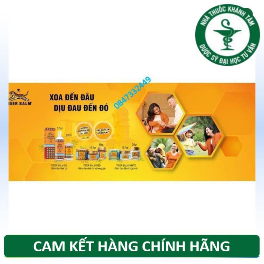 Cù là/ dầu cao con hổ Tiger Balm - Giảm chứng đau đầu, ngạt mũi, côn trùng cắn, ngứa, đau nhức cơ