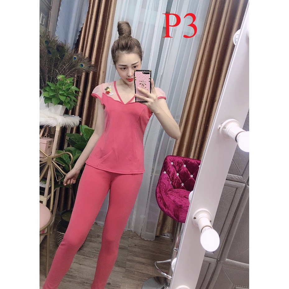 Đồ Bộ Thun Cát Hàn Mặc Nhà-Hàng Bigesize-CH6