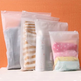 COMBO 10 Túi ZIP Lụa Mờ Có Khoá Kéo Đựng Đồ Tiện Dụng