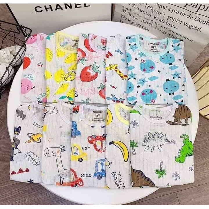 XẢ KHO THANH LÝ Bộ cộc tay cotton giấy chui, bé trai bé gái từ 3-14kg.