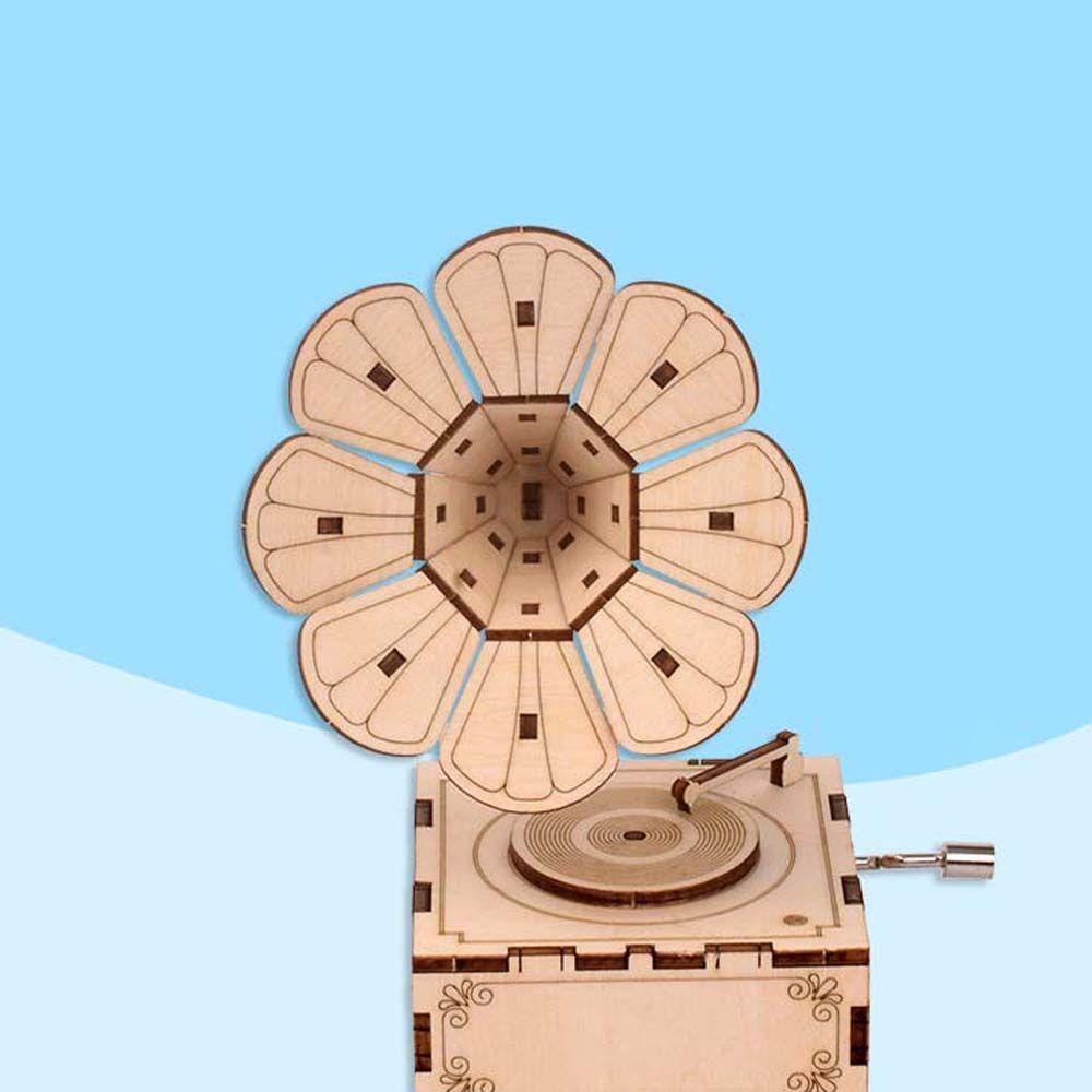 Hộp Nhạc Đồ Chơi Bằng Gỗ Thủ Công DIY Dành Cho Trẻ Em