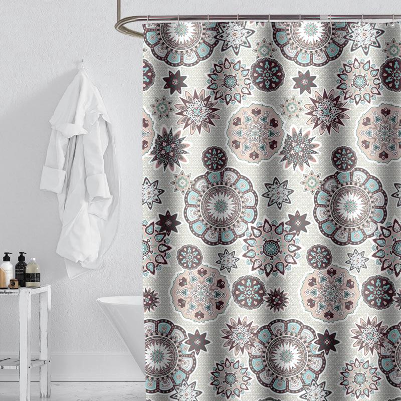100g /m2Rèm tắm polyester chống thấm nước dày phong cách mới