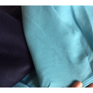 Vải linen ướt màu xanh biển