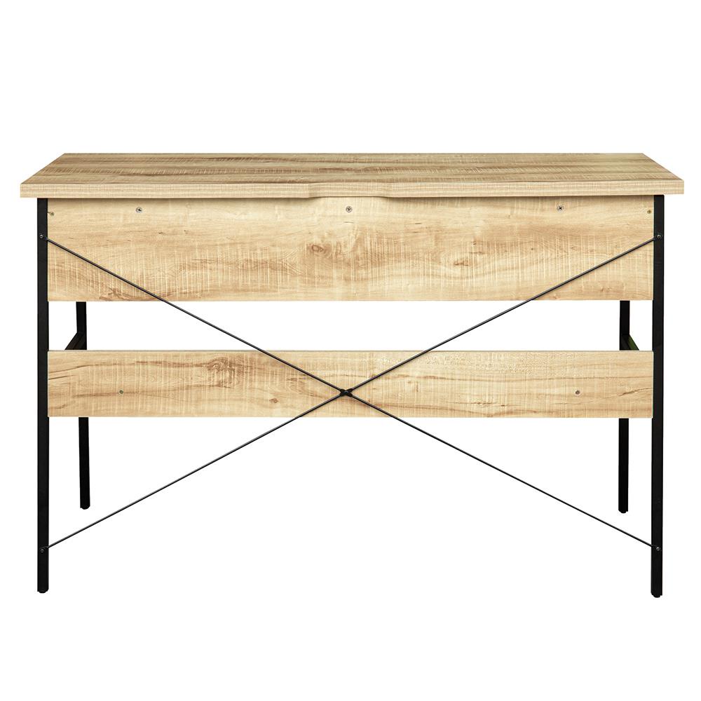 HomeBase FURDINI Bàn làm việc văn phòng bằng MDF khung thép ngăn kéo và tủ LOFT Thái Lan W120xH75xD55cm màu gỗ